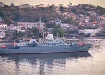 مانور ایذایی کشتی جاسوسی روسیه در سواحل آمریکا